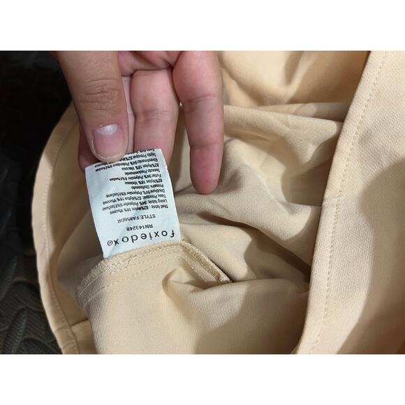 $238 foxiedox | Felicia | Crochet Lace Dress with Sheer Lace Neck Blue Size 8 - Picture 8 of 11